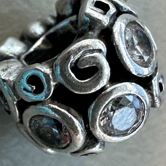 Authentic Pandora Primrose Path Flower Sterling Silver Charm - EUC - Picture 3 of 6